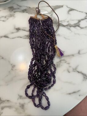 14-strand amethyst necklace